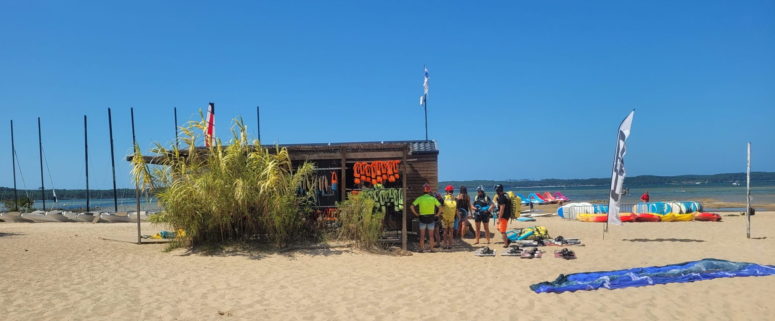 Ecole de kitesurf à Biscarrosse dans les Landes
