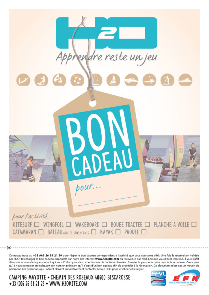 H2O Bon cadeau